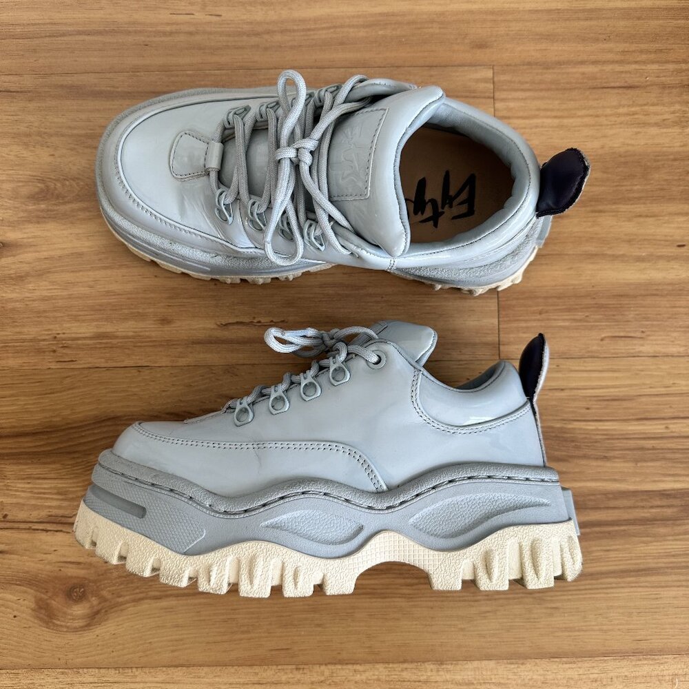 EYTYS Angel Light Blue Leather Sneakers In Sky Blue